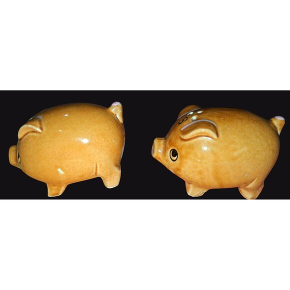 Vintage Pig Salt & Pepper Shakers Set - Picture 4 of 9